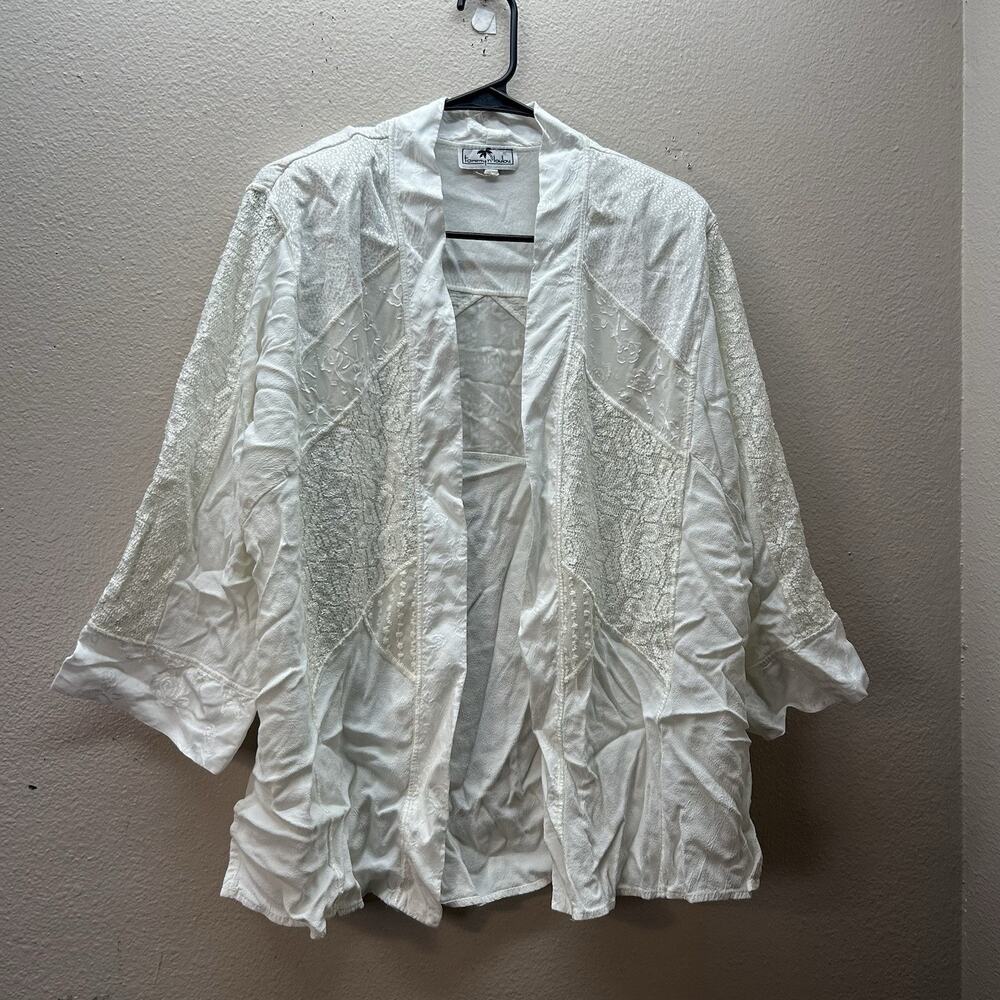 Vintage Tommy n Loulou Blazer Floral Boho Patchwork Y2K Cottagecore Lace‎ Kimono